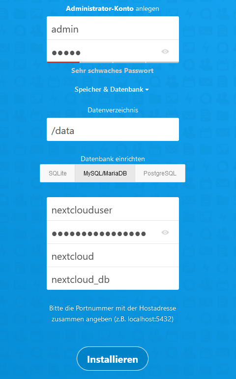 Nextcloud Settings