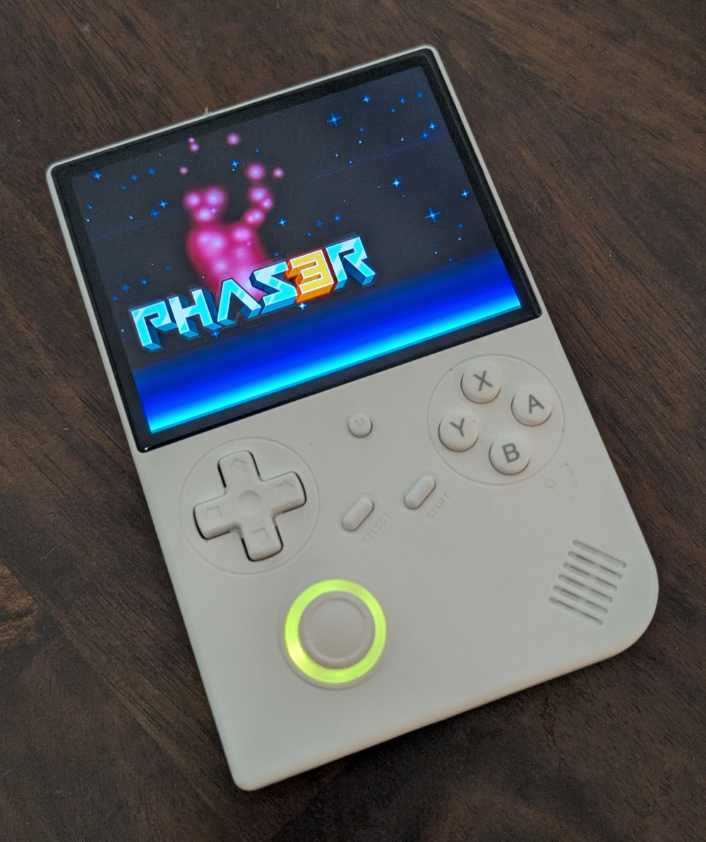 RG40XXV with Phaser demo