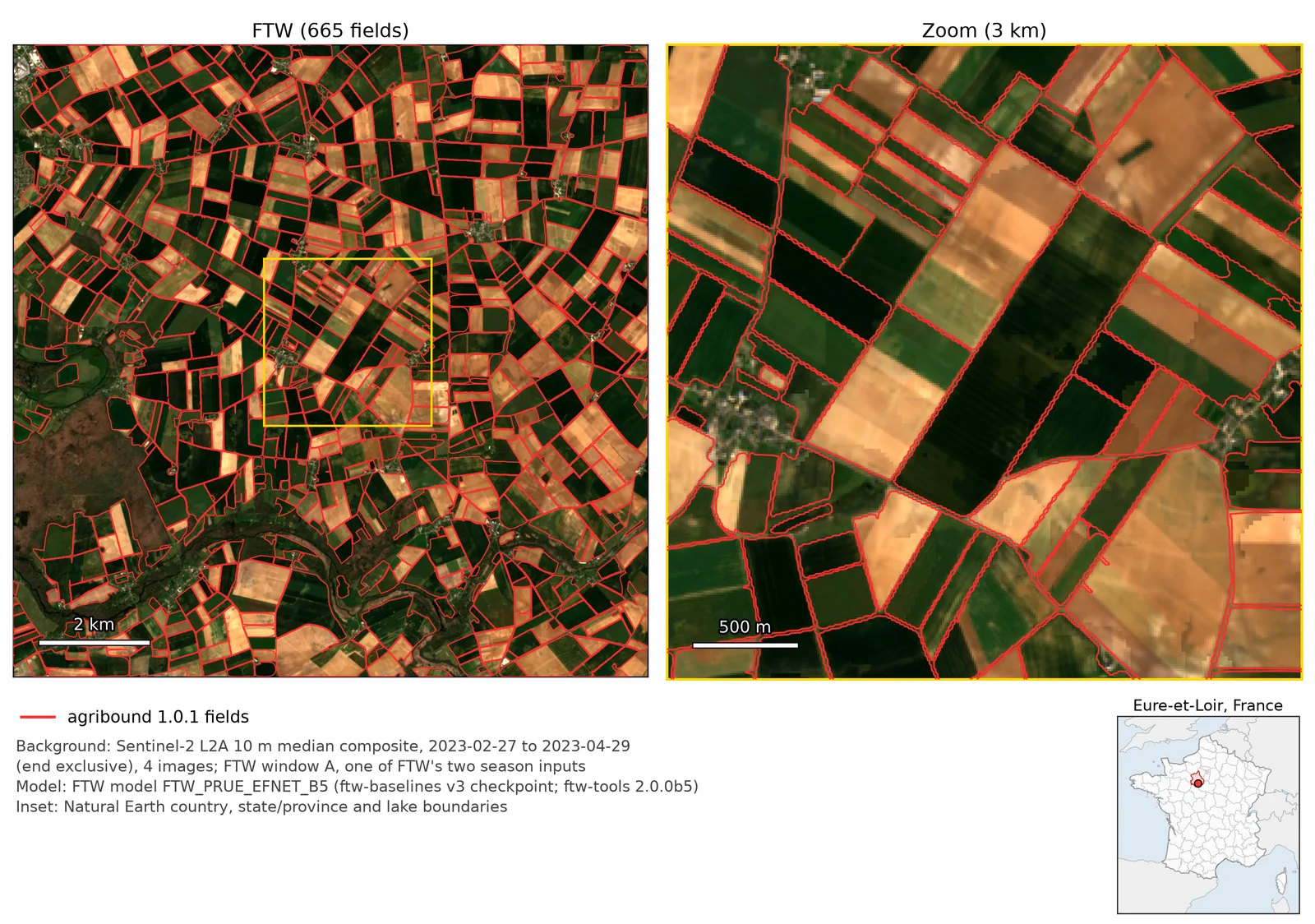 France — FTW on Sentinel-2