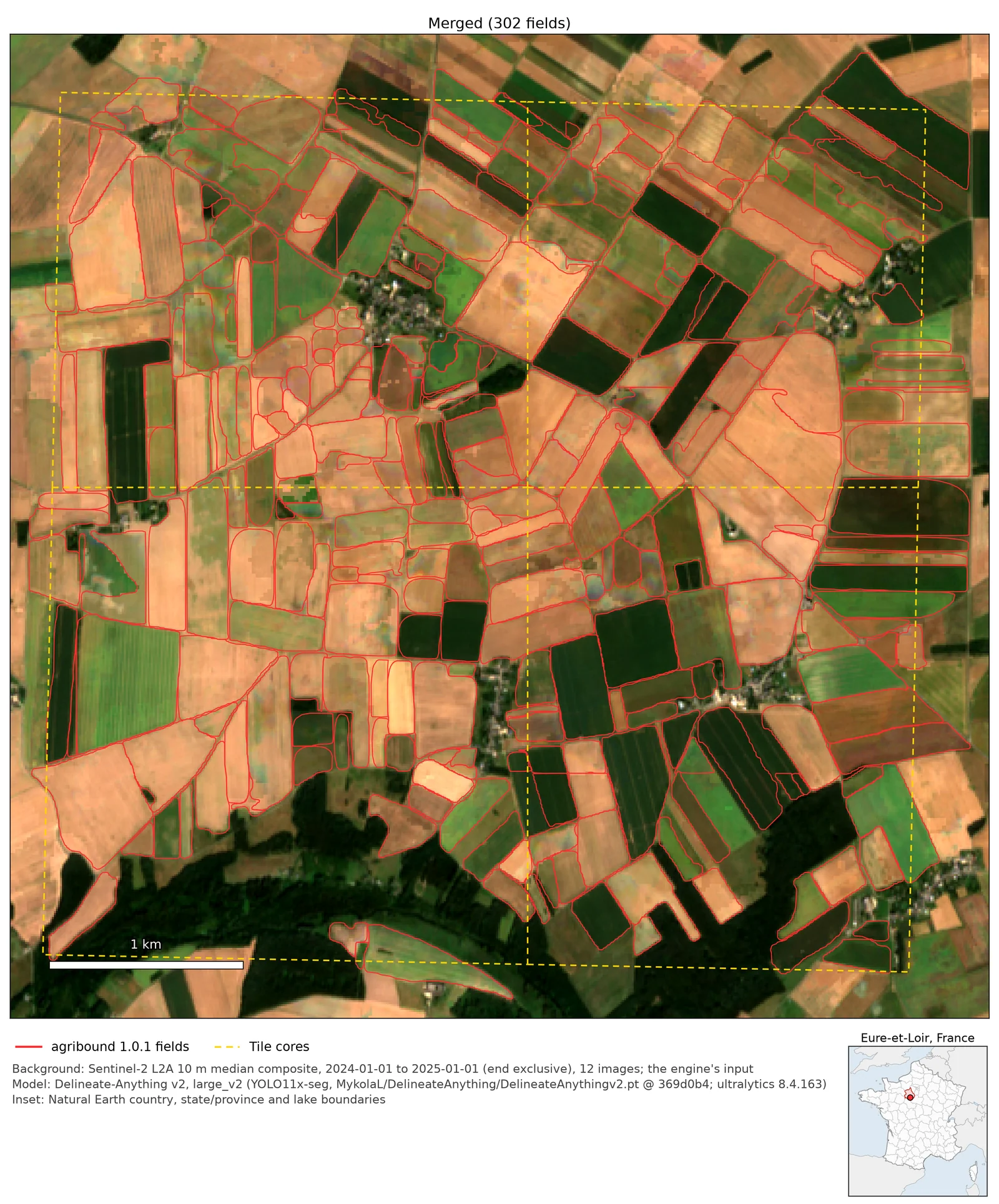 HPC tiling — four tiles merged