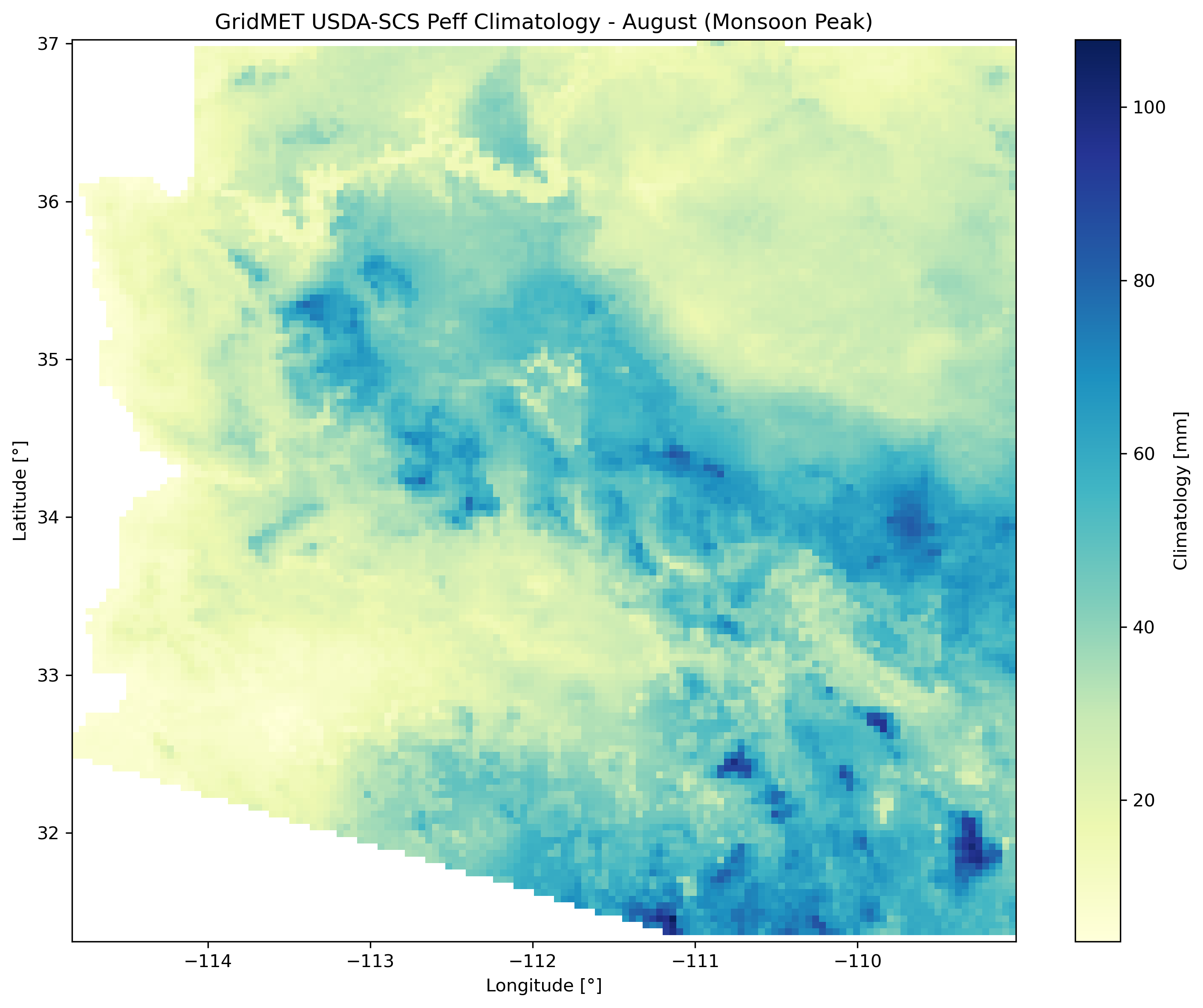 Arizona Climatology Map