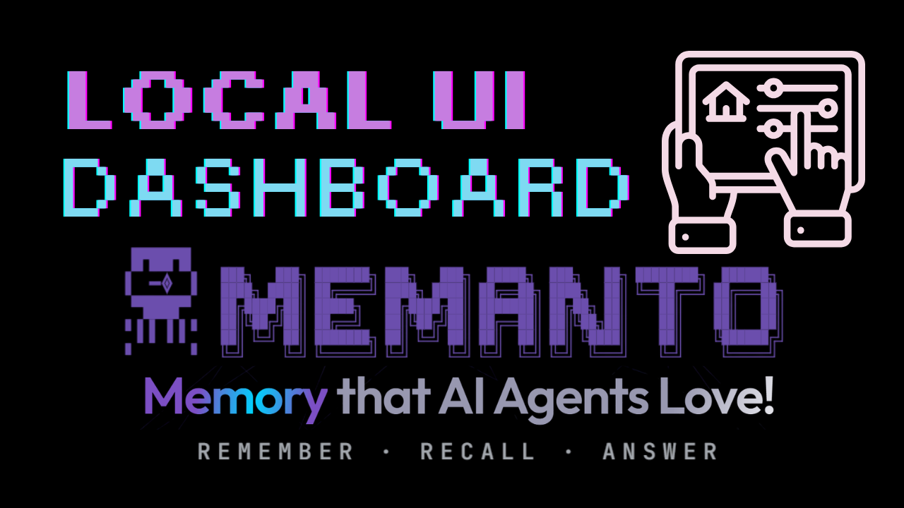 Memanto web UI dashboard