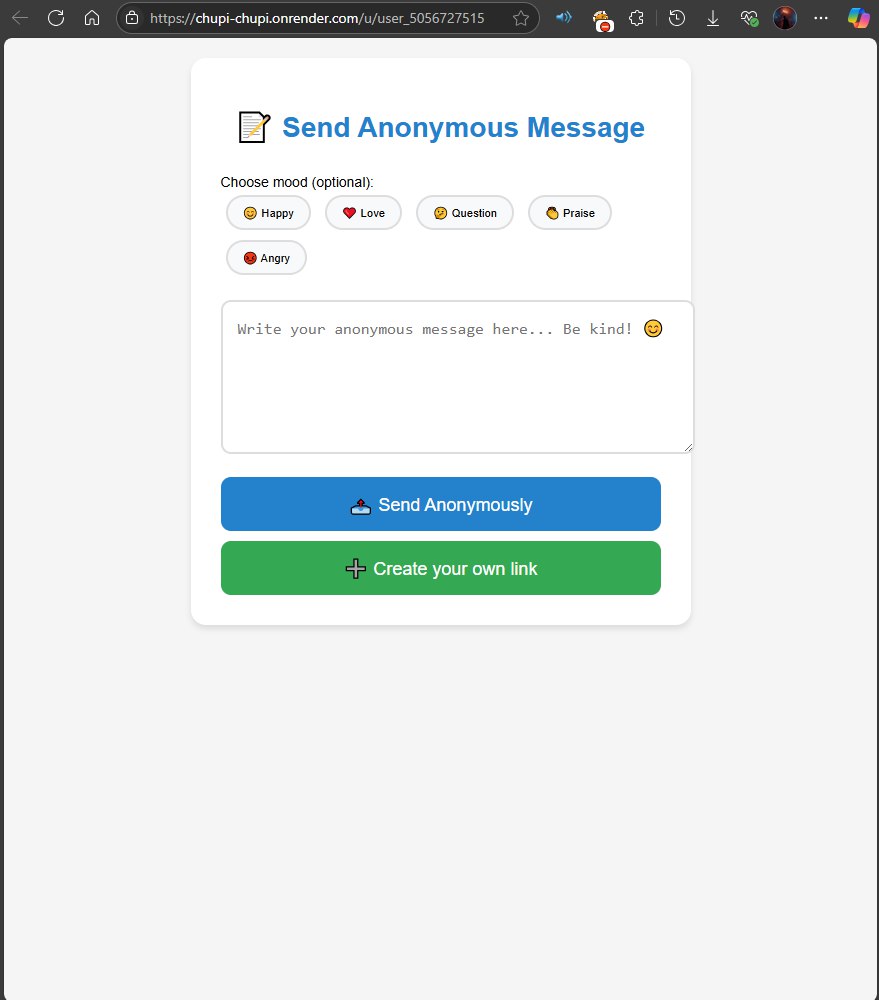 Anonymous Message Activity GitHub - morakib/Anonymous-Message-Via-Telegram: Get anonymous message ...
