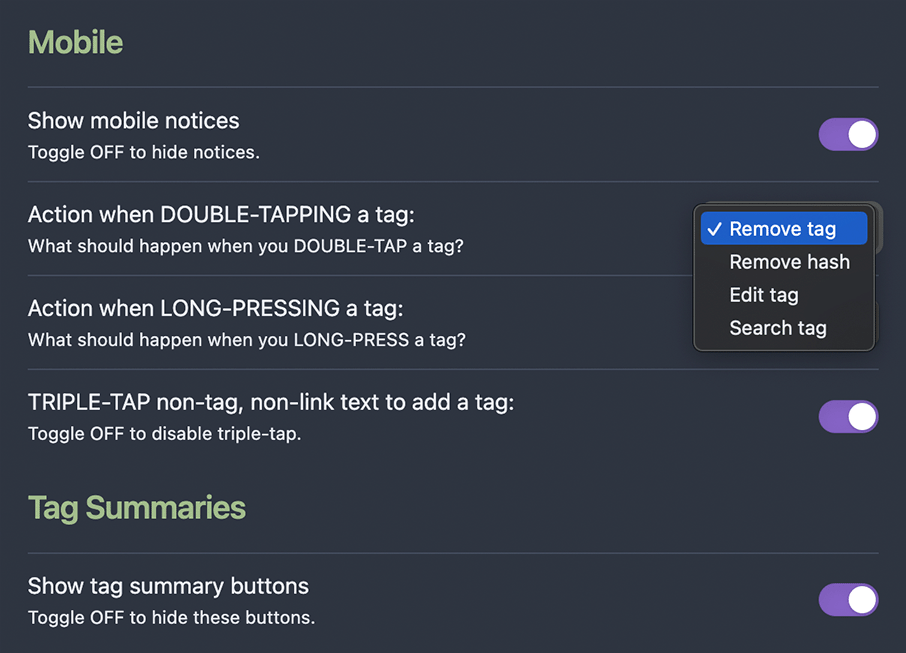 Tag Buddy Settings Pt2