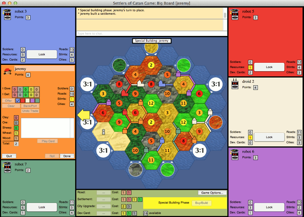 Classic 6-player board