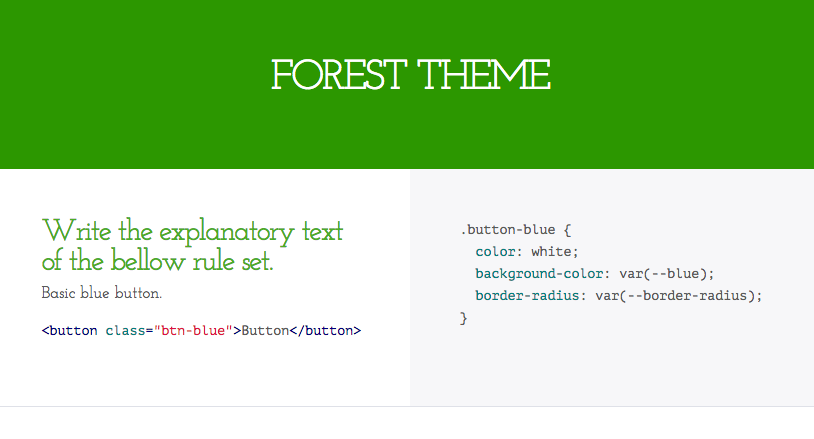 Forest theme of postcss-style-guide