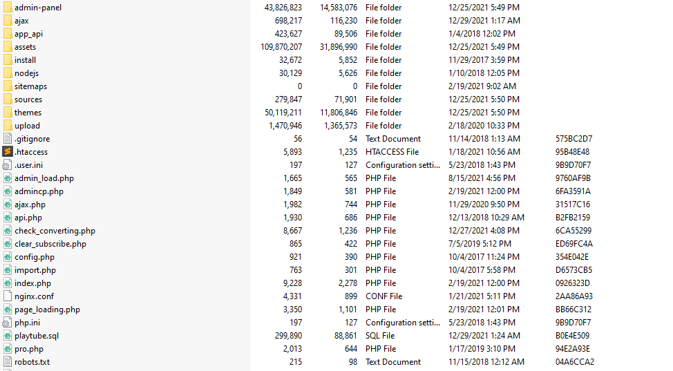 Folder Structure