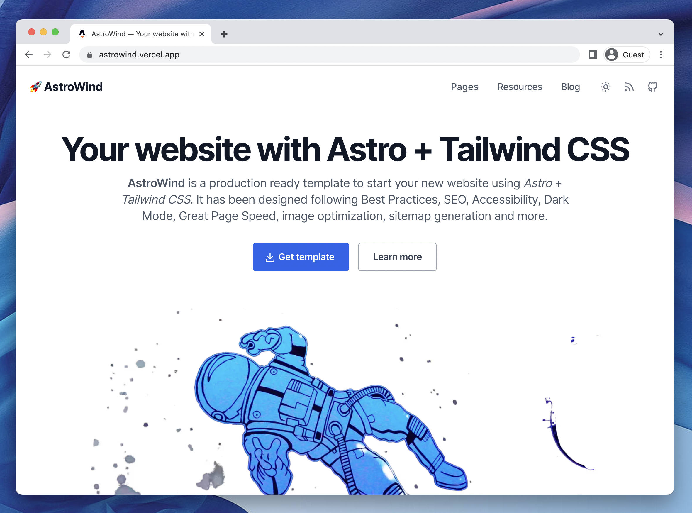 AstroWind Theme Screenshot