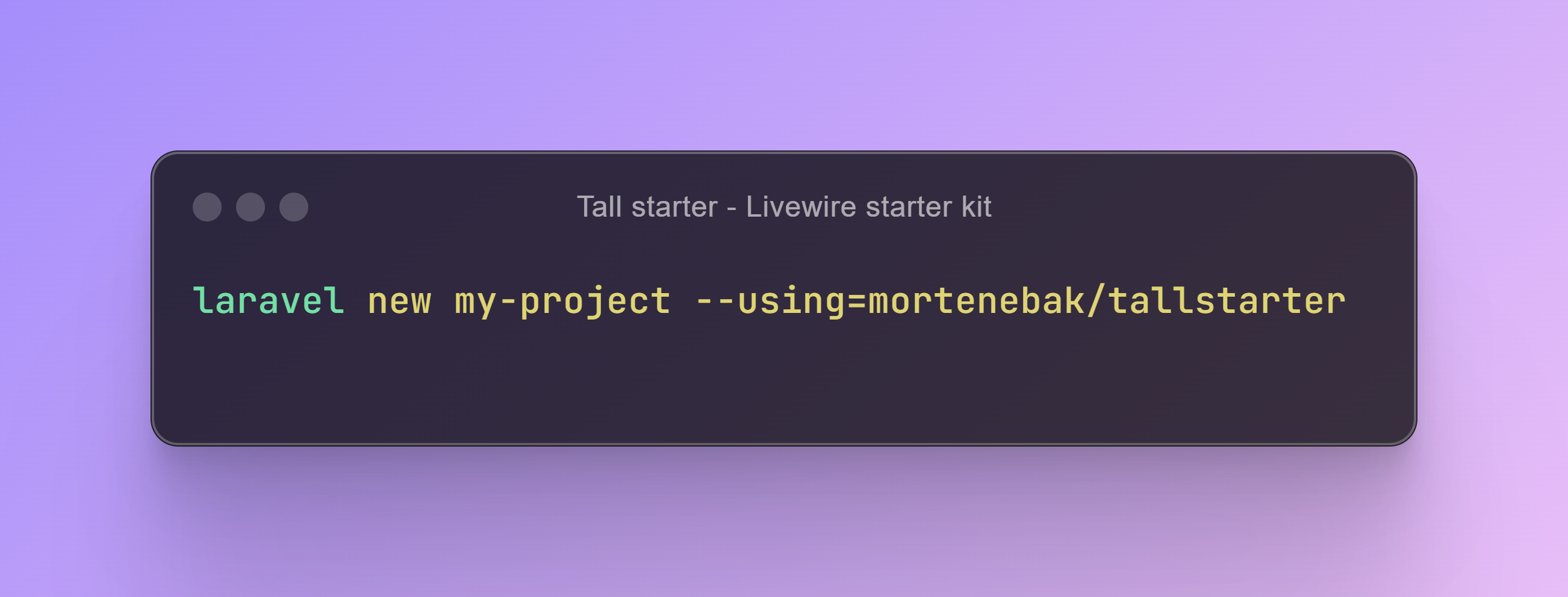 Installation using the CLI alt text
