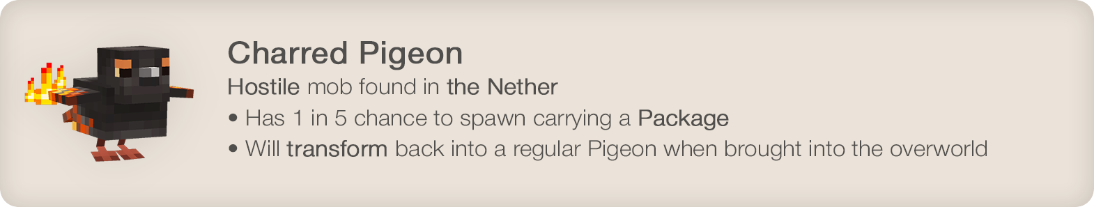 Charred Pigeon
