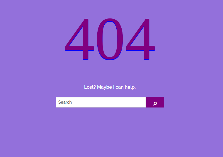 404 page