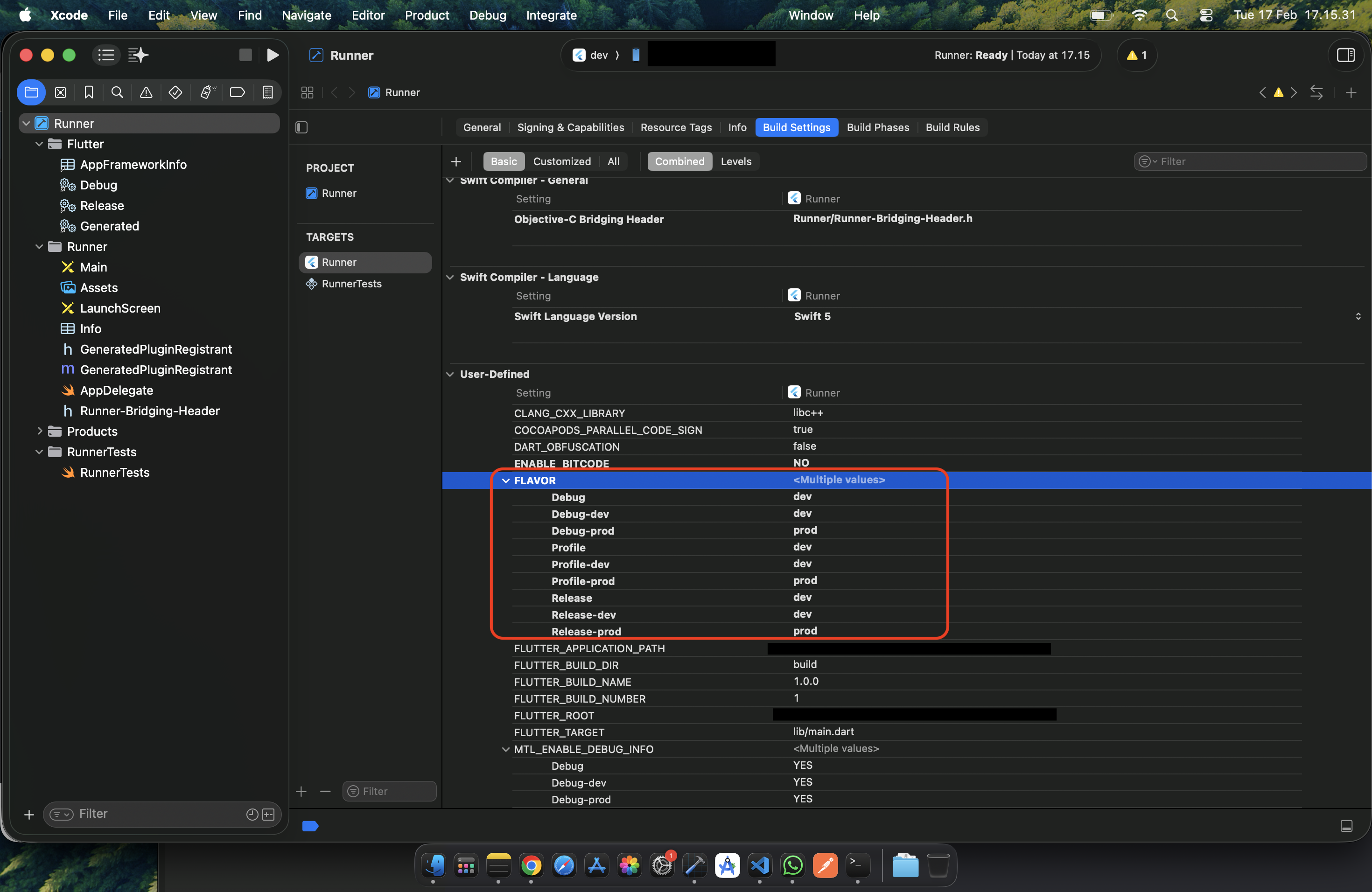 iOS Add Flavor Parameter