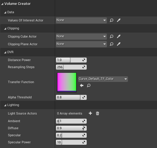 Blueprint Actor BP_DVR Details Panel