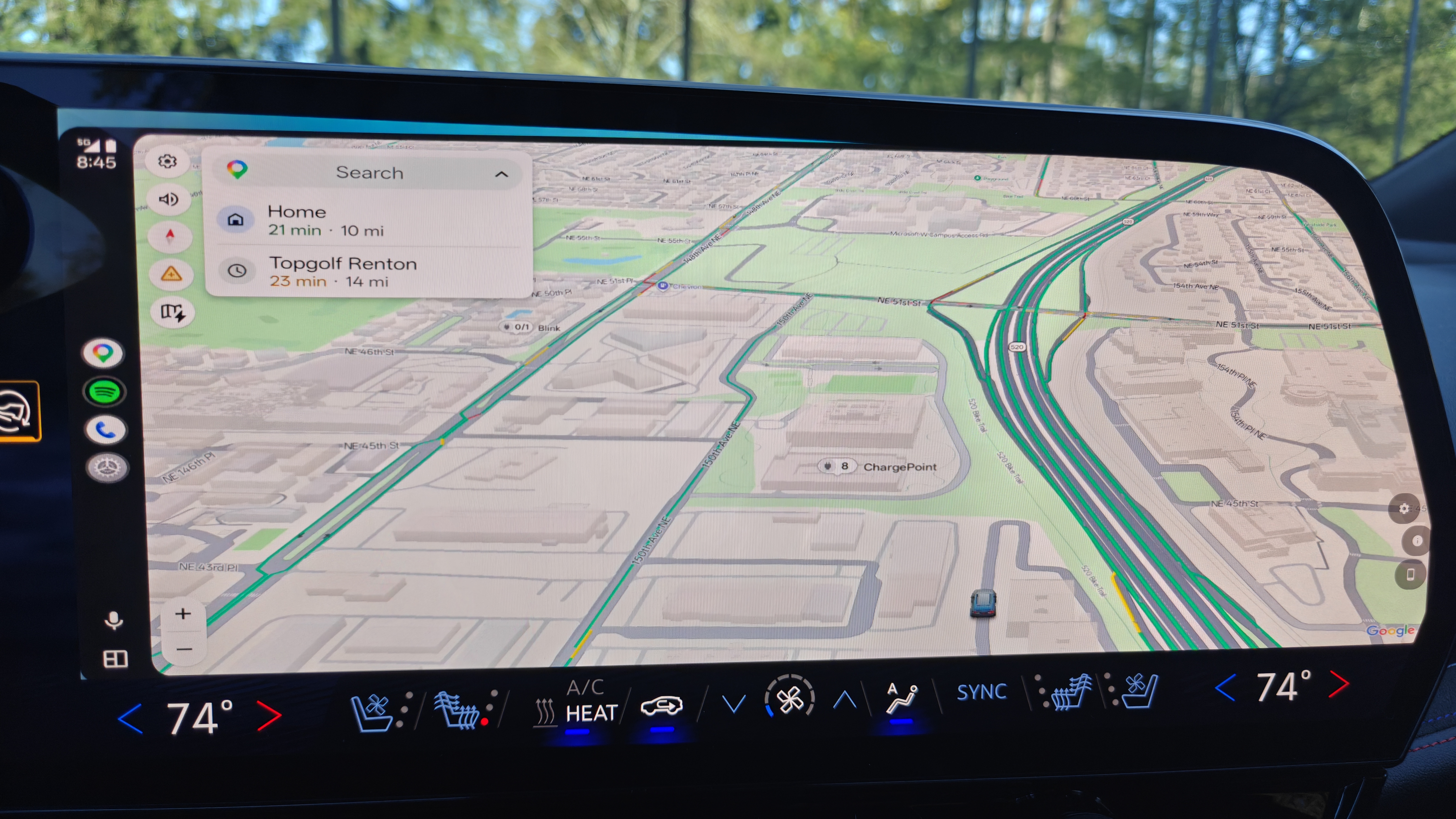 Android Auto streaming wirelessly on a 2024 Chevrolet Blazer EV