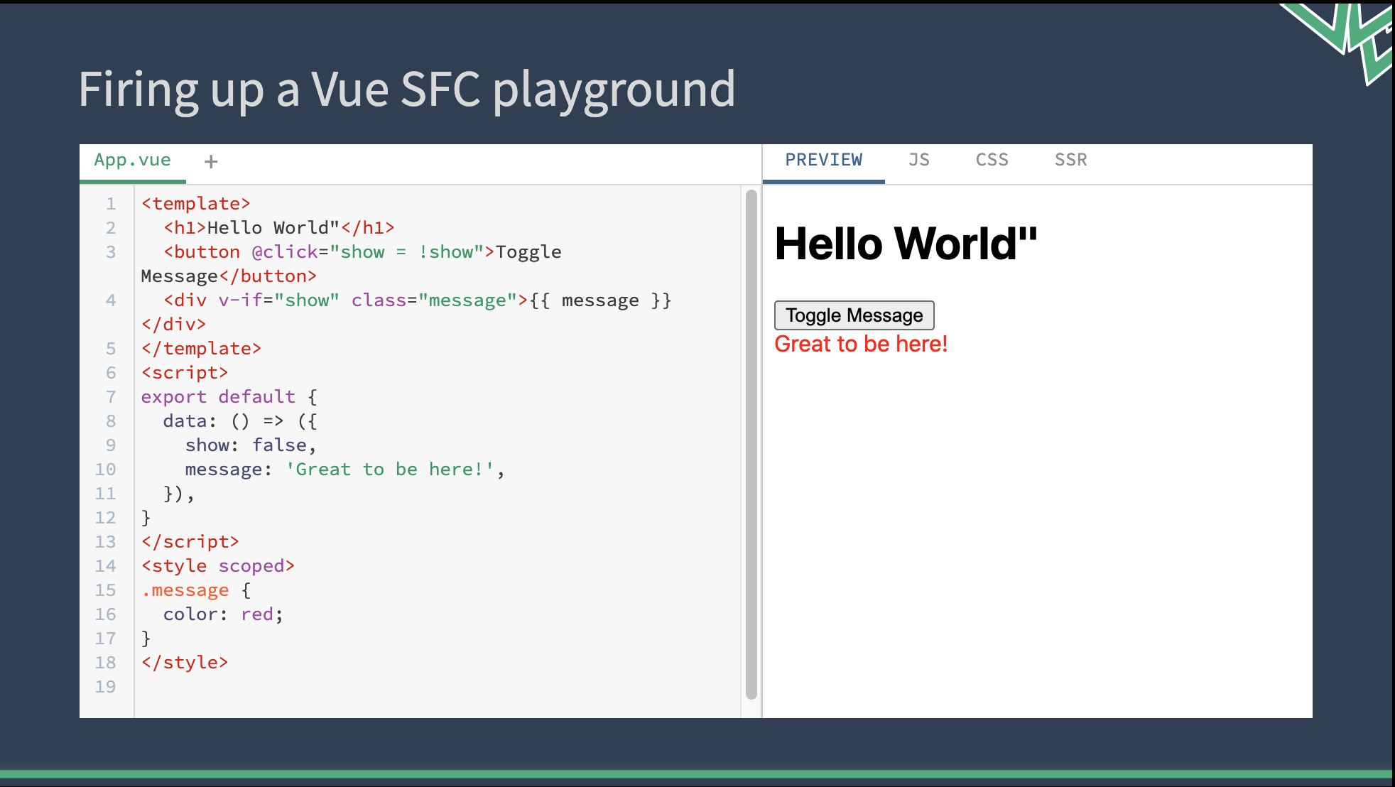 Slide Example for SFC Playground