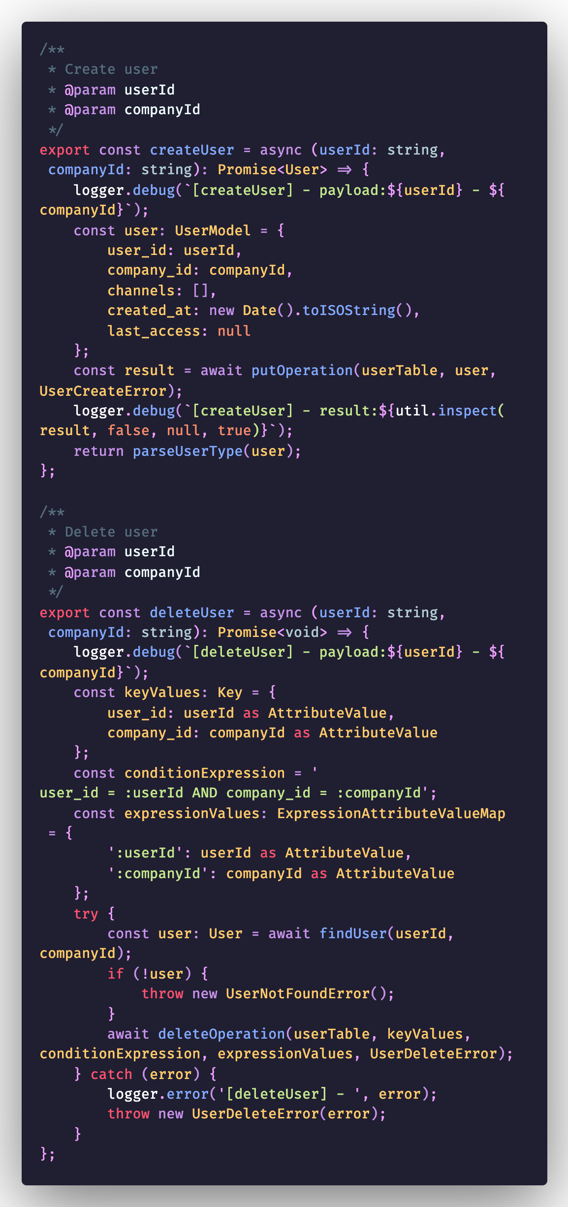 Screenshot - Typescript