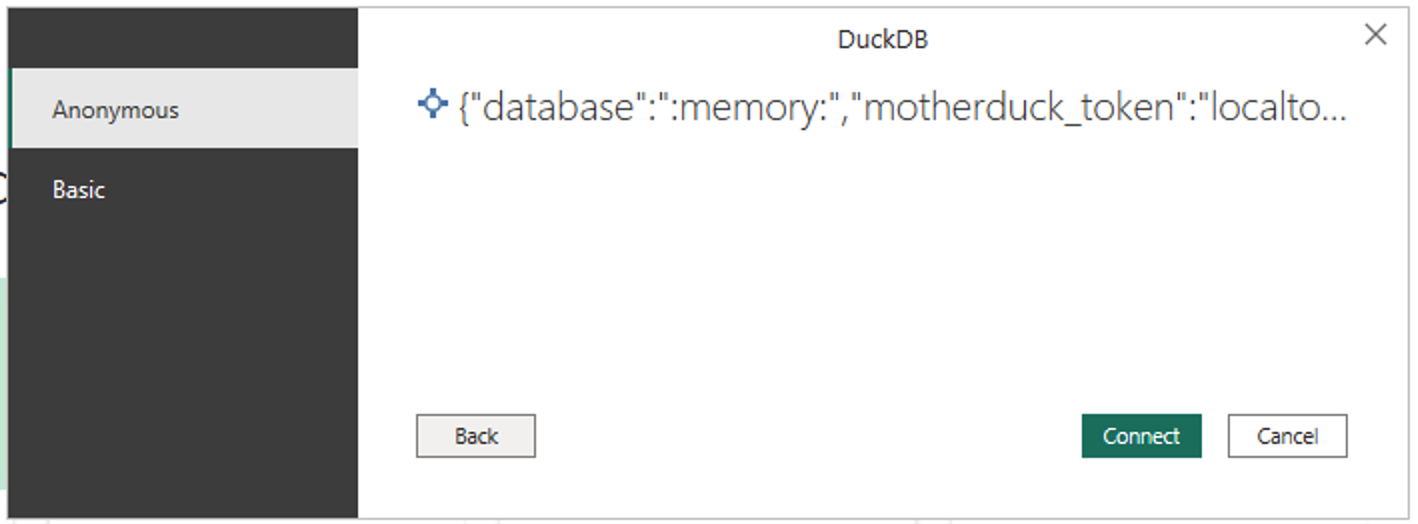 Connect to your MotherDuck database