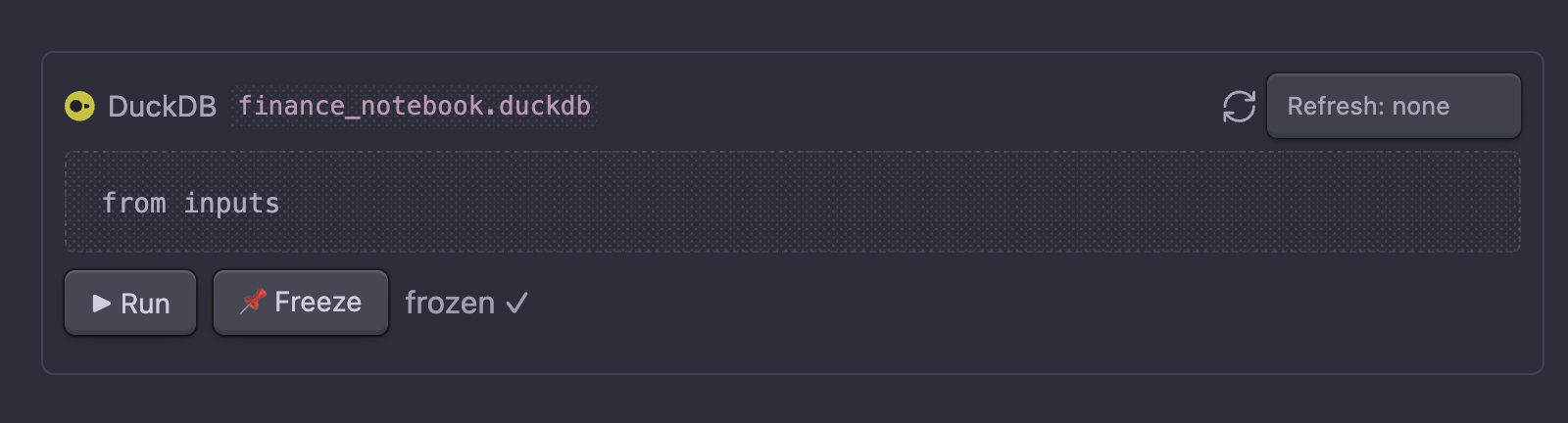 Rendered DuckDB block
