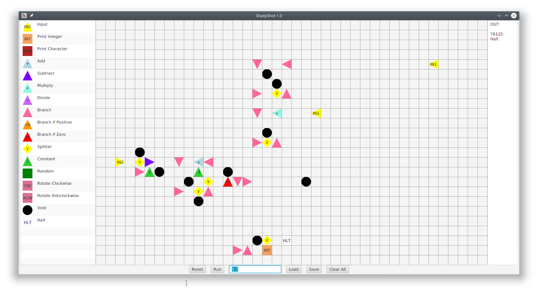 Exponentiation program in complete