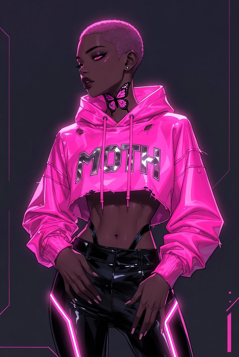 Pink MOTH hoodie