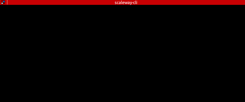 Scaleway CLI demo