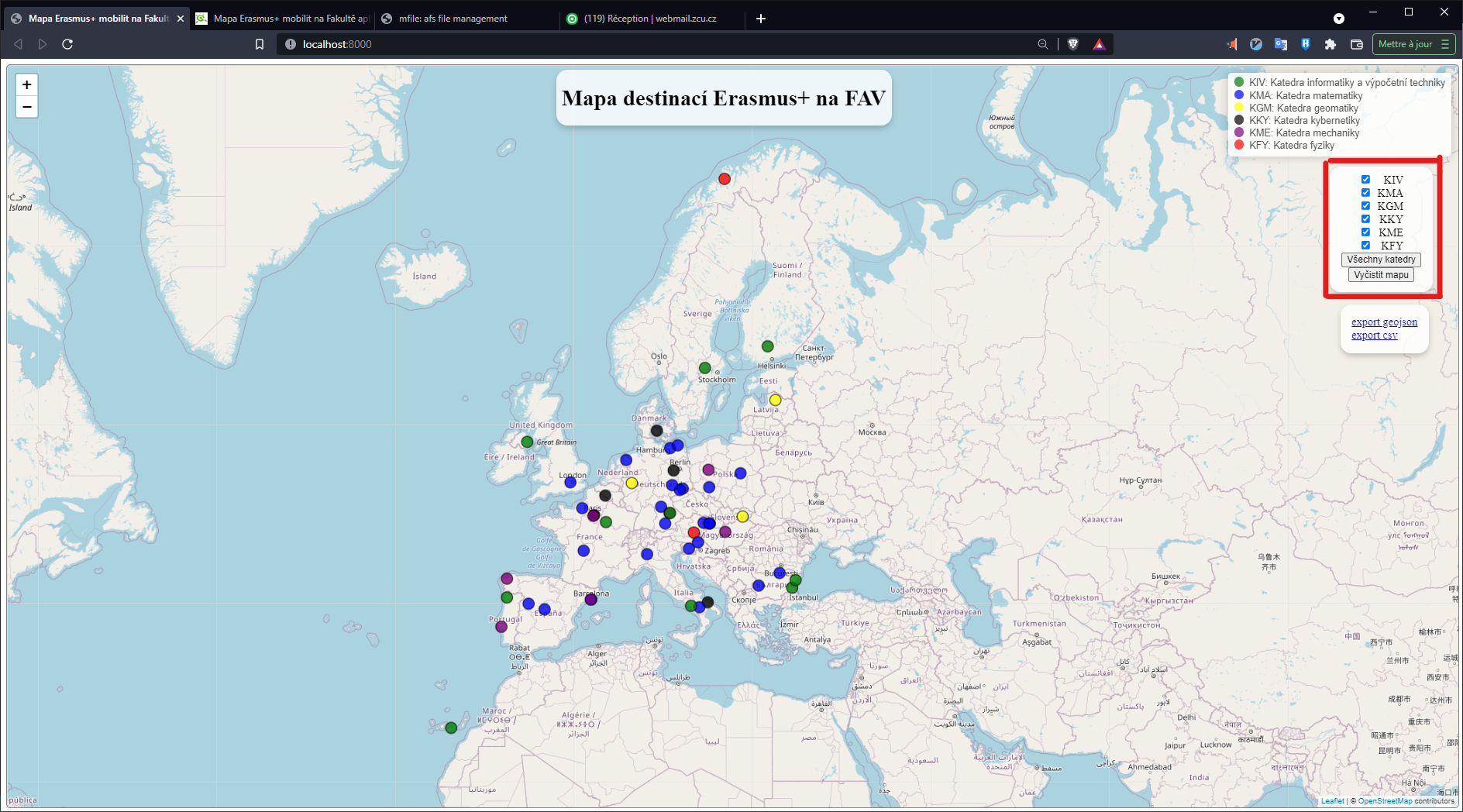 new map checkbox