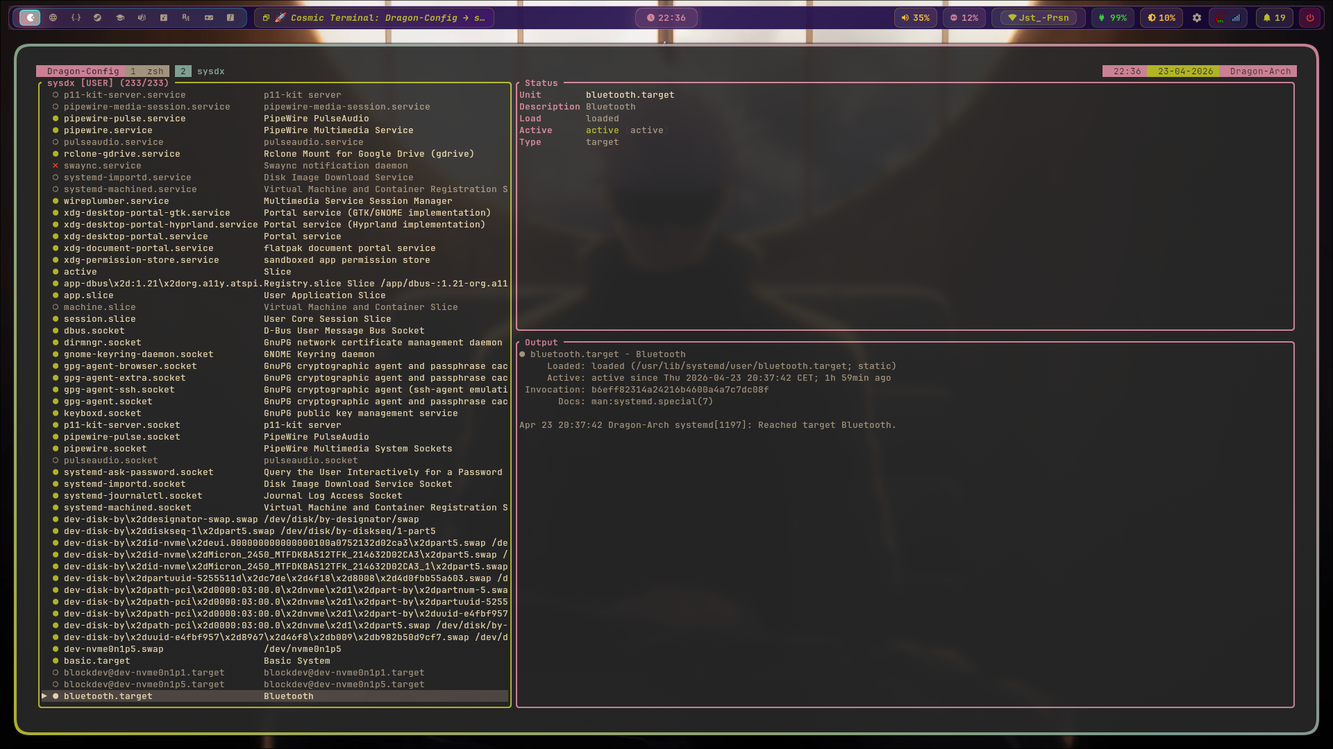 sysdx catppuccin theme