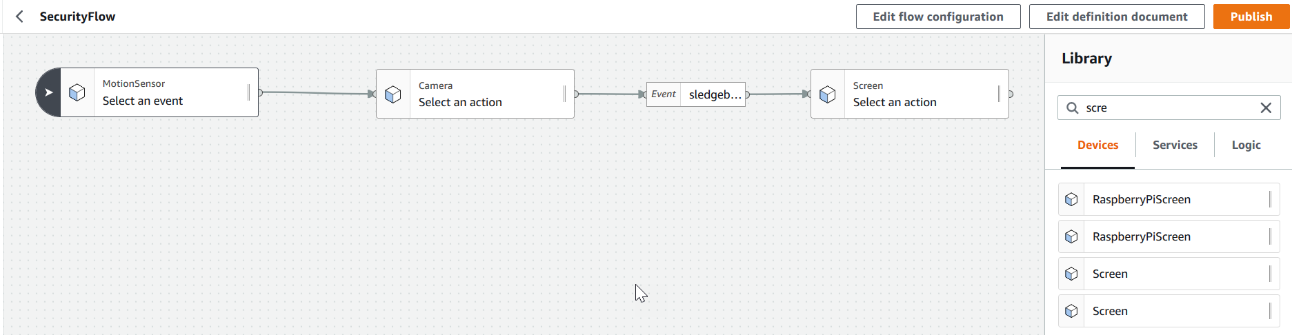 IoT Things Graph Screenshot