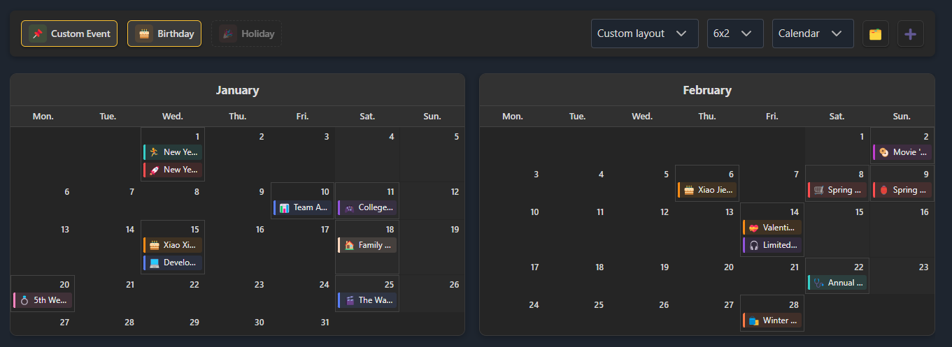 calendar