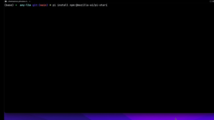 Pi Otari extension demo