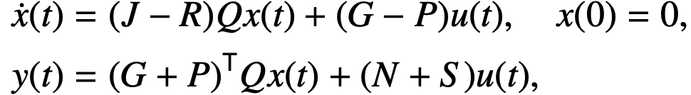 $\dot{\hat {\mathbf{xxxxxxxx}}} = \hat{\mathbf{A}}\hat{\mathbf{x}} + \hat{\mathbf{H}}(\hat{\mathbf{x}}\otimes\hat{\mathbf{x}}) + \hat{\mathbf{B}}\mathbf{u}(t) + \sum_{i=1}^m\hat{\mathbf{N}}\hat{\mathbf{x}}u_i(t) + \hat{\mathbf{C}}$