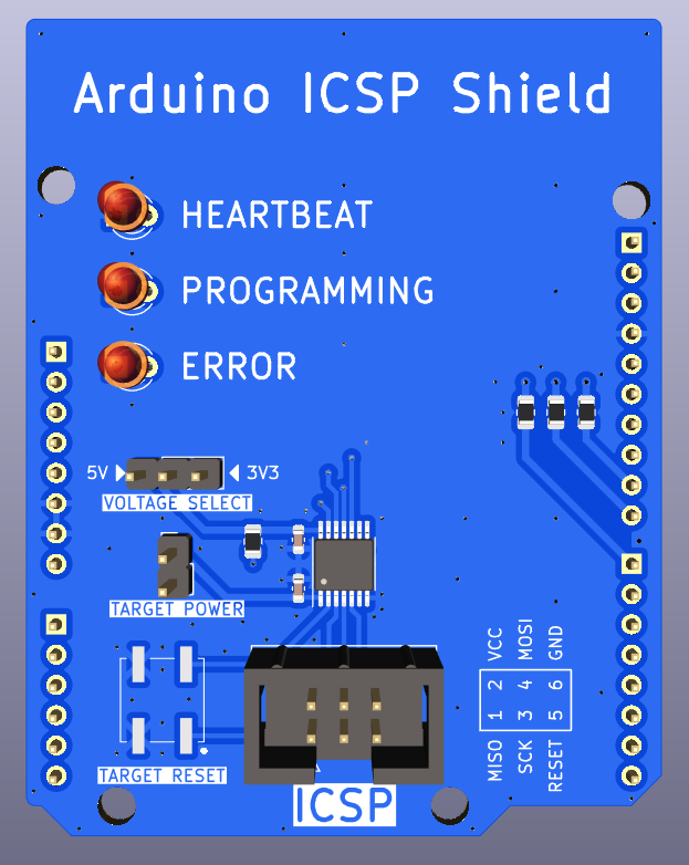 Arduino icsp shield, from the project README