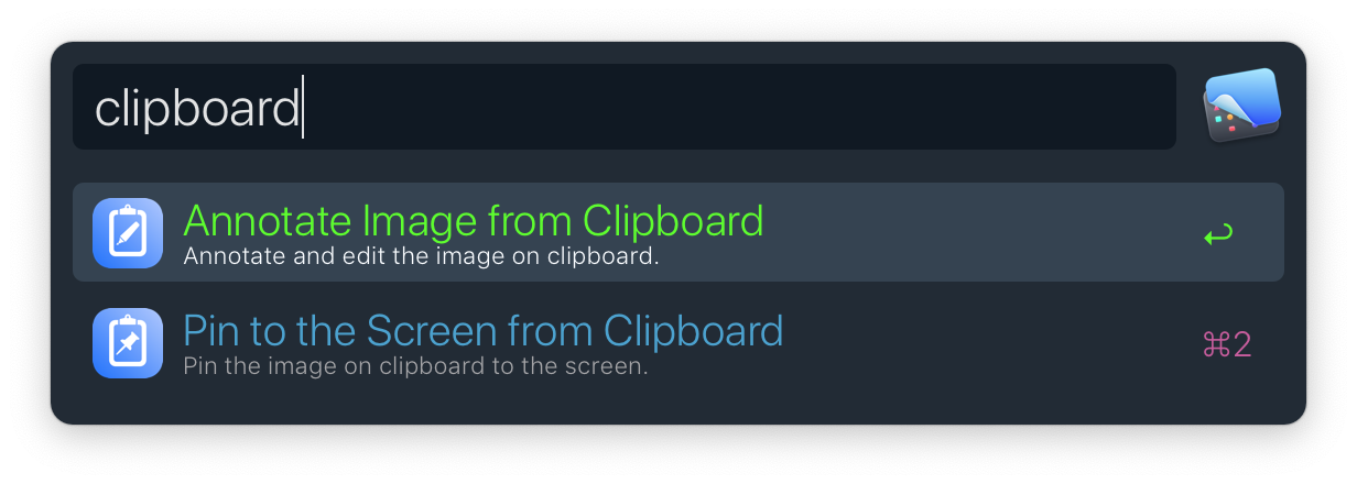 clipboard actions