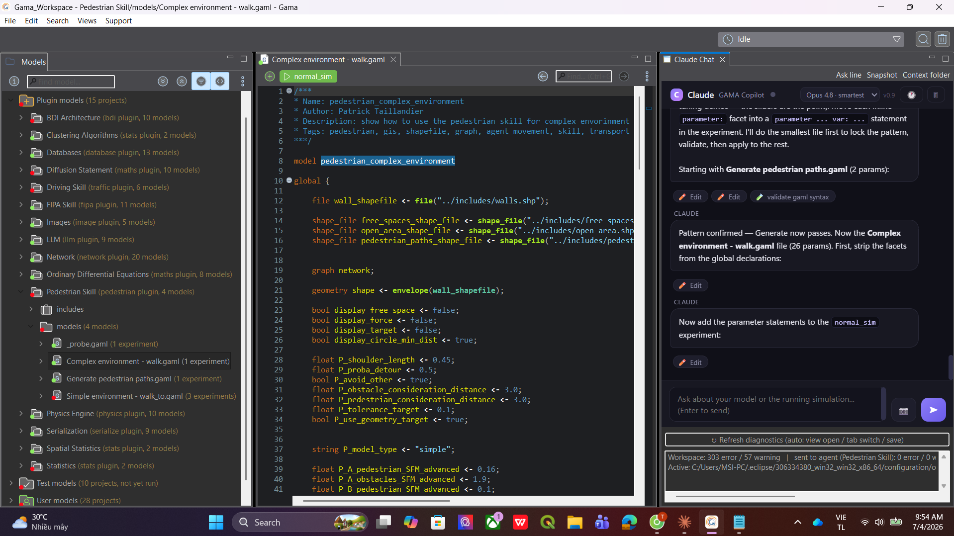 Fix session — edit chips, headless validation, experiment runnable again