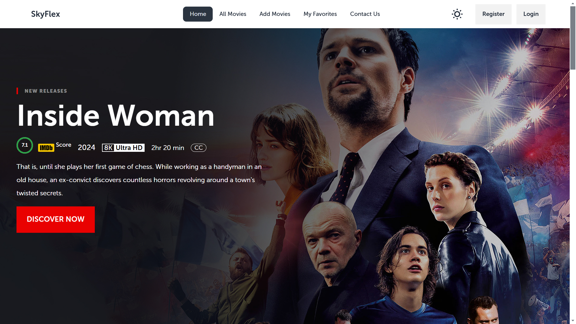 Movies Auth Portal Screenshot