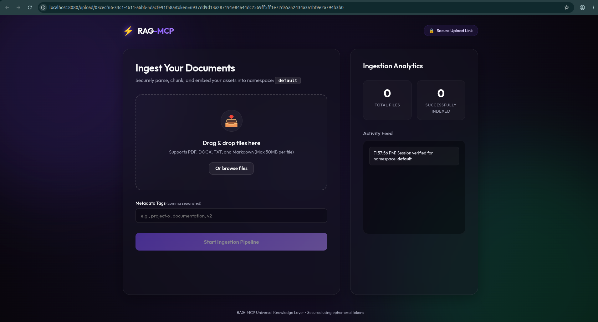 Upload documents example