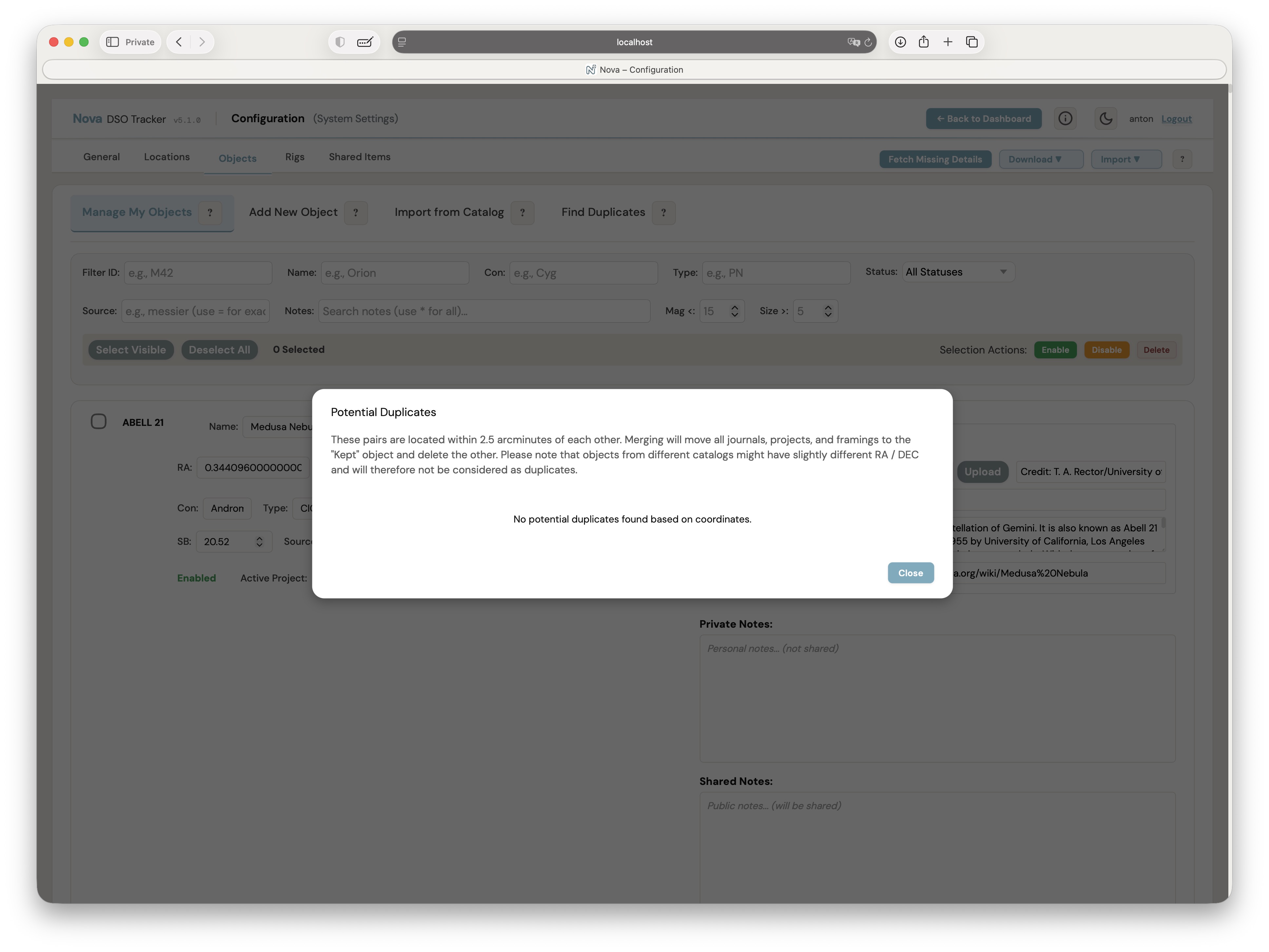 Duplicate manager