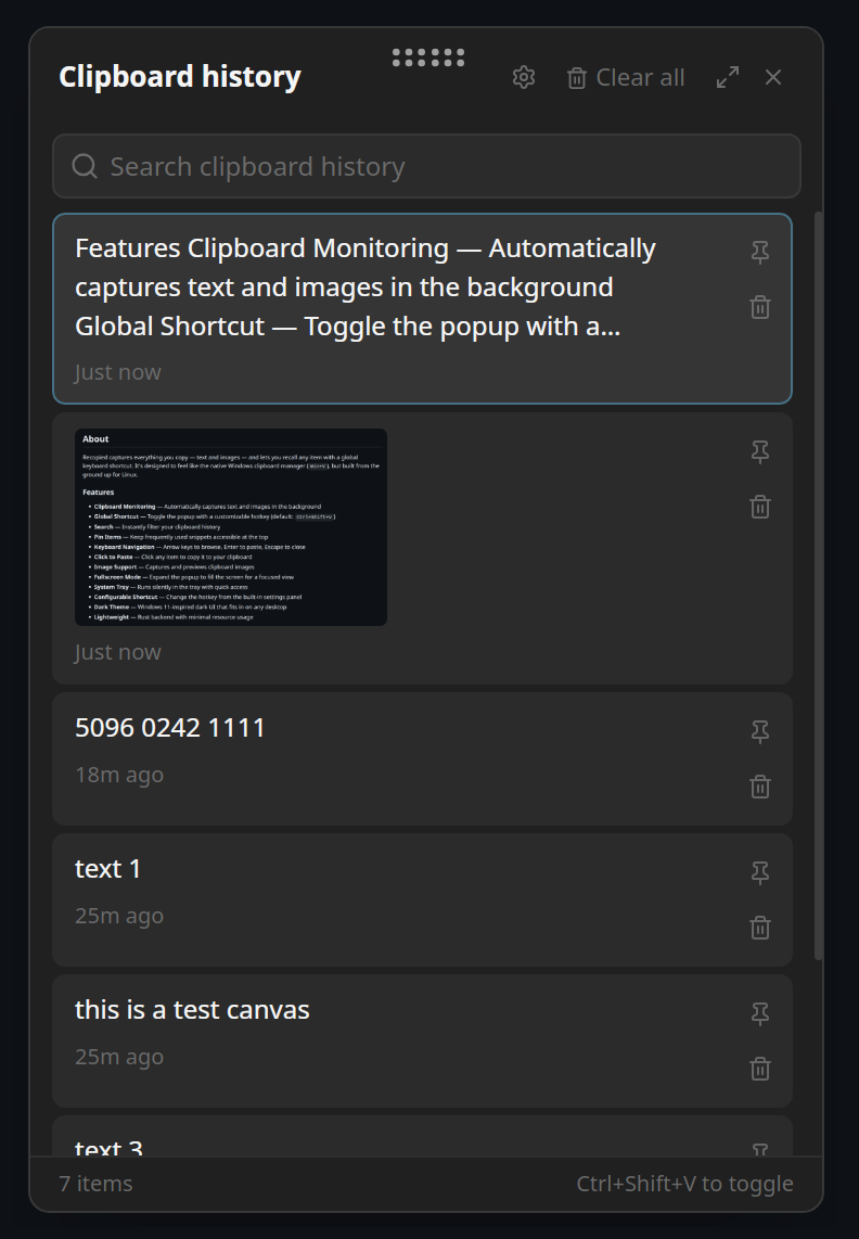 Recopied Screenshot