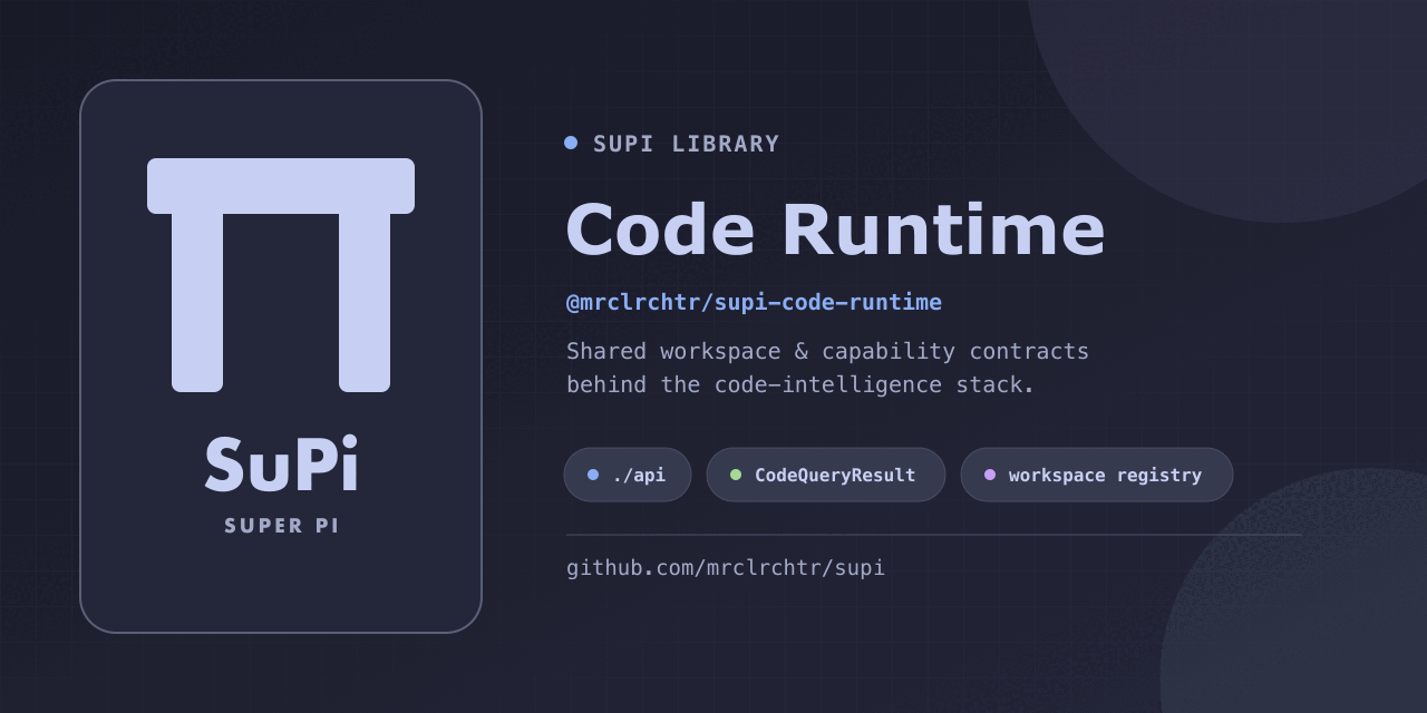 SuPi Code Runtime