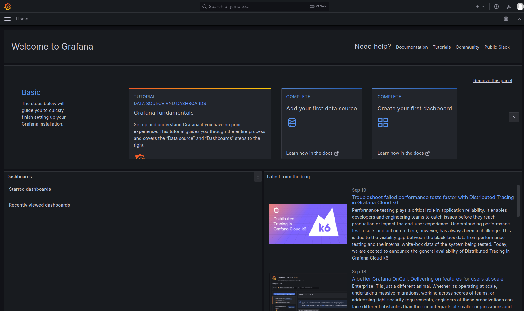 Grafana Dashboard