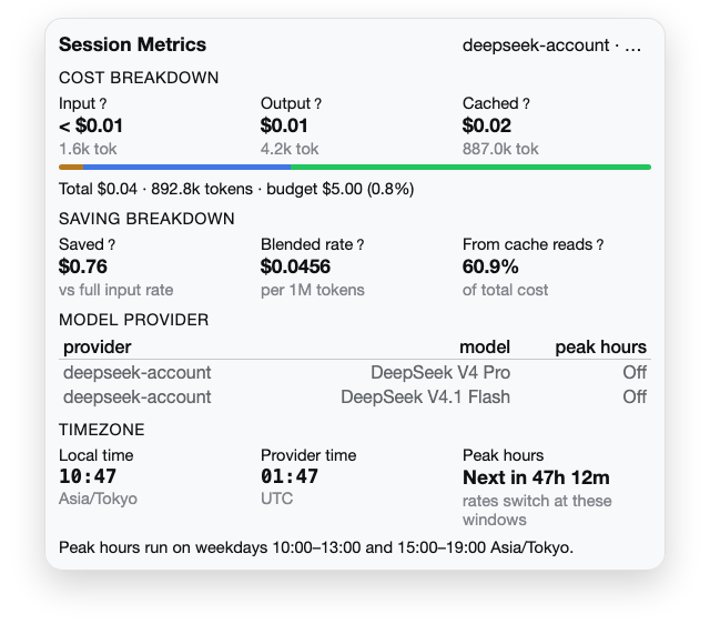 The detail popover in the light theme