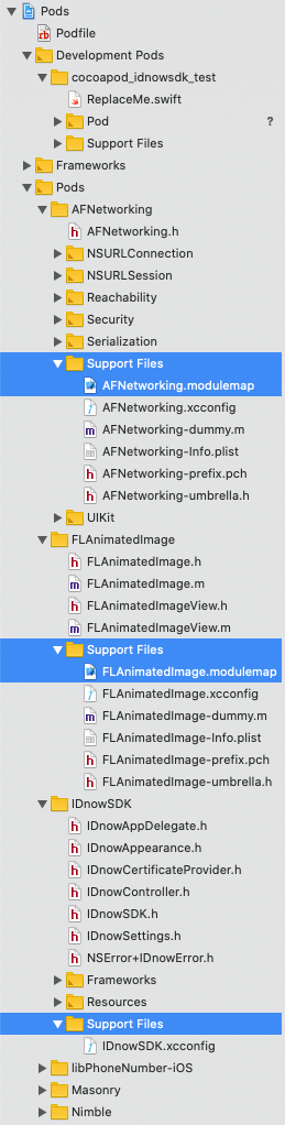 IDnowSDK does not have a modulemap file