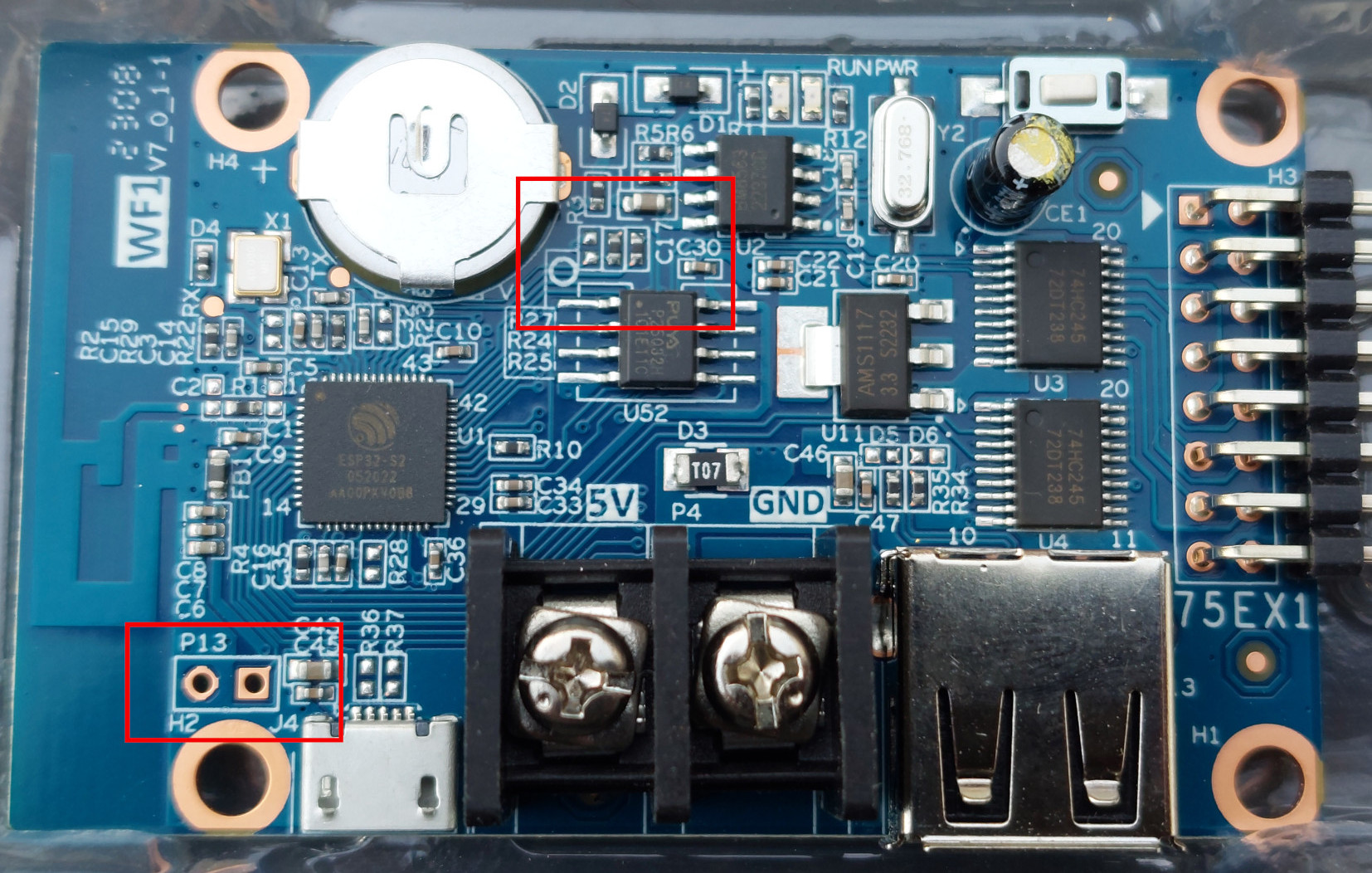 Key pins for flashing