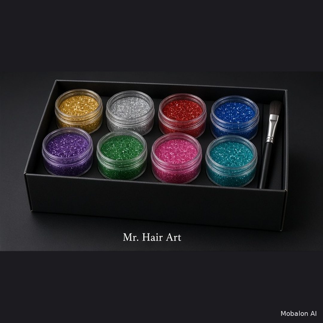 Mr. Hair Art Color Glitter Paint Pack