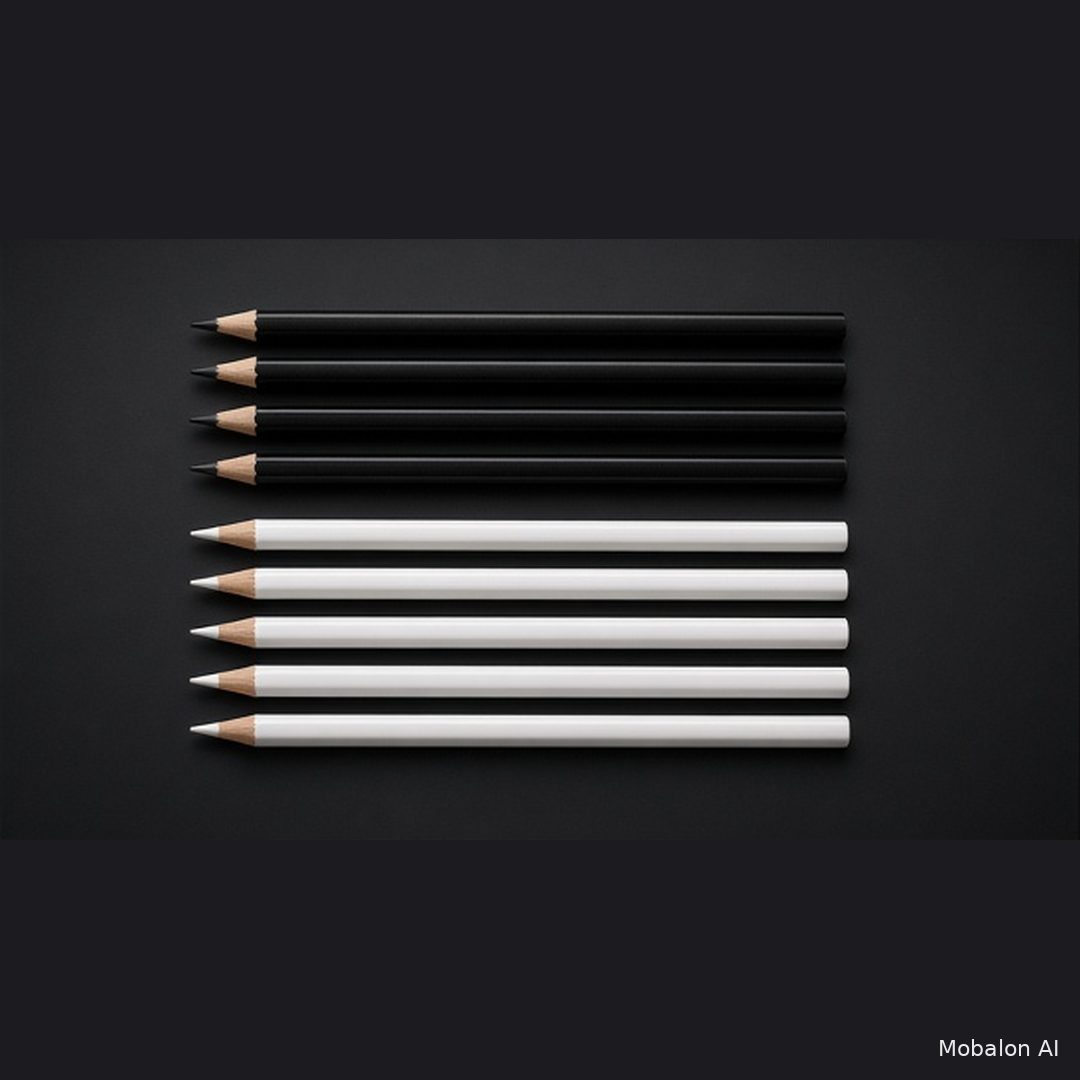 Graff*Etch Half BLACK & Half WHITE Color Pencils