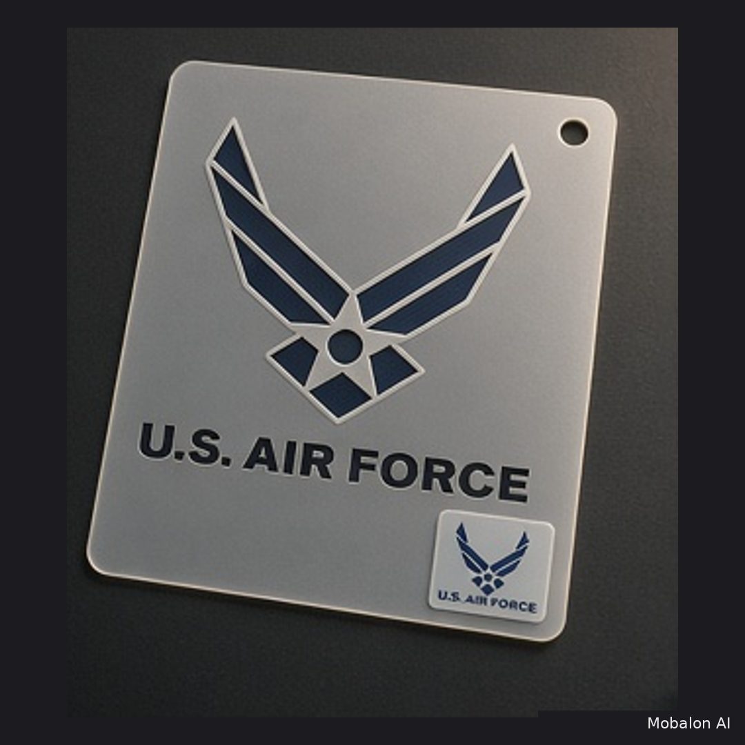 MR. HAIR ART STENCIL - AIRFORCE LOGO