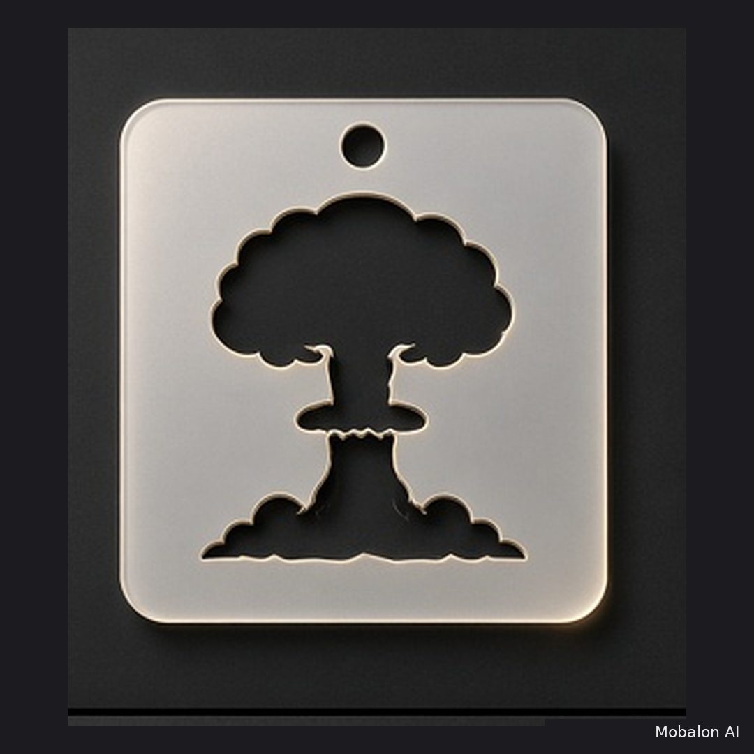 MR. HAIR ART STENCIL - ATOM BOMB 2