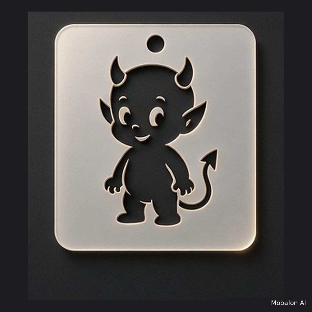 MR. HAIR ART STENCIL - BABY DEVIL