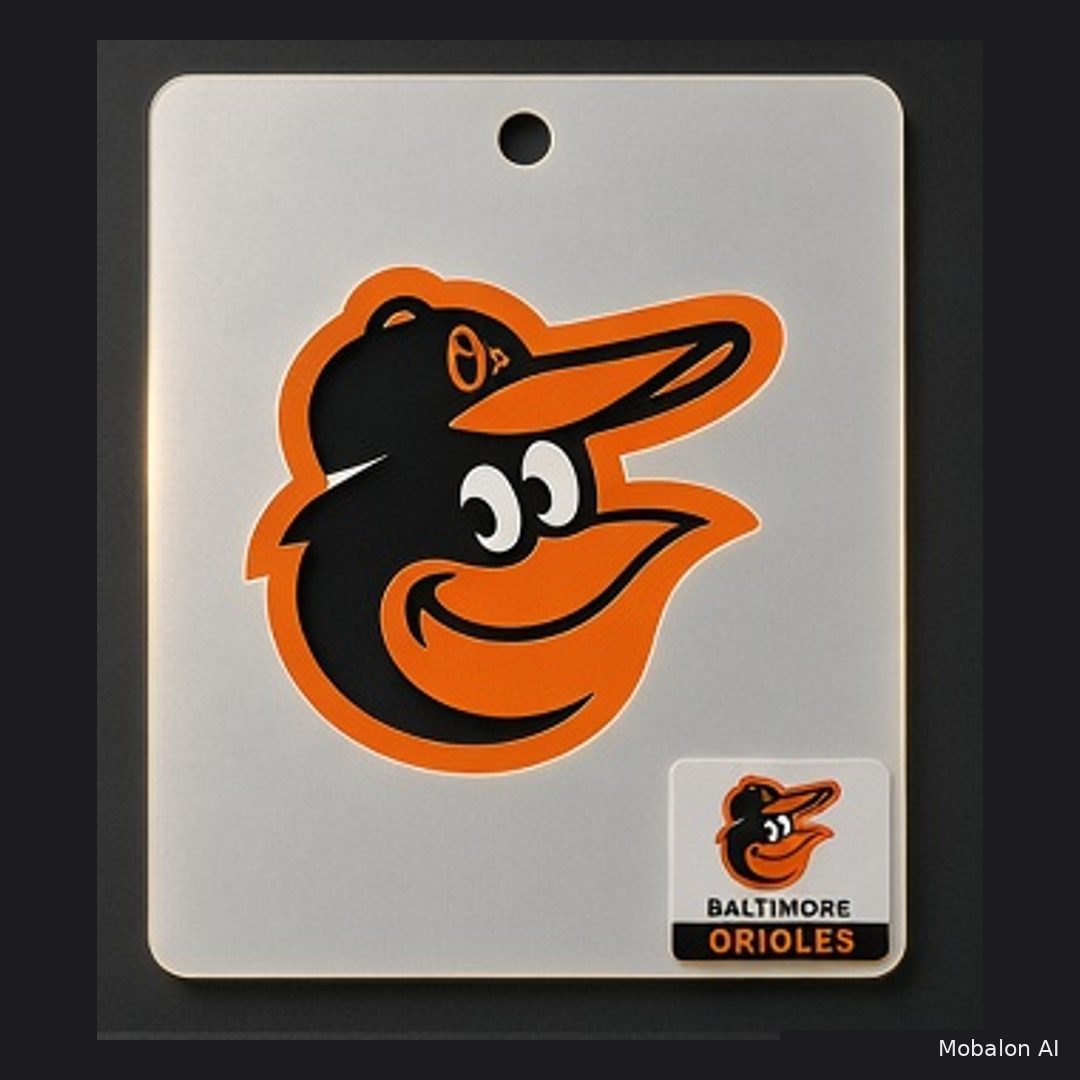 MR. HAIR ART STENCIL - BALTIMORE ORIOLES LOGO