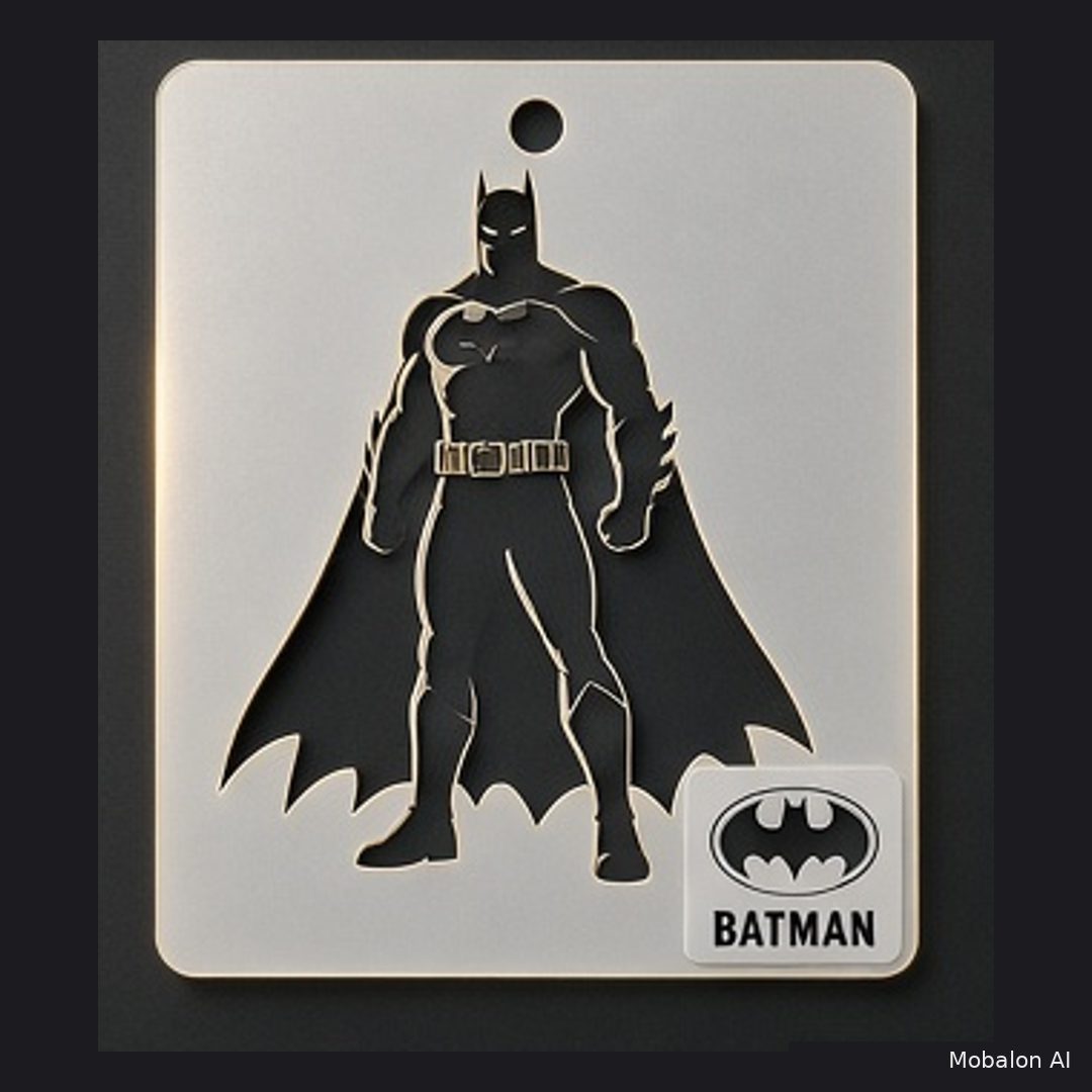 MR. HAIR ART STENCIL - BATMAN 1